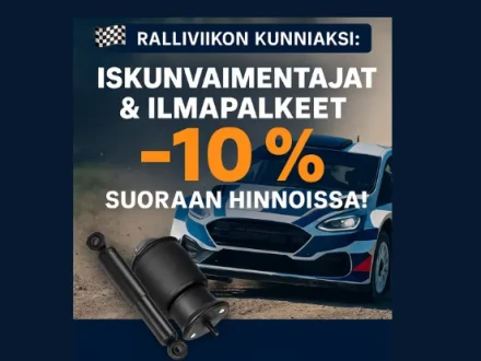 rallikampanja iskunvaimentajat ja ilmapalkeet lisa alessa
