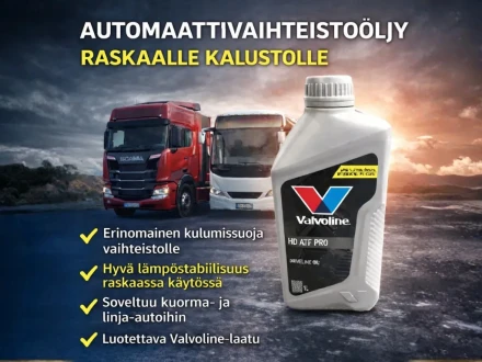 automaattivaihteistooljy valvoline raskaalle kalustolle