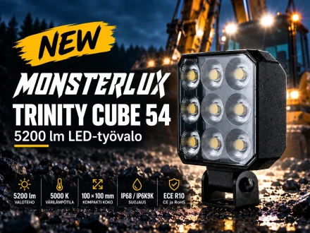 monsterlux trinity cube 54 led tyovalo