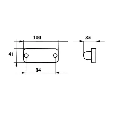 8060 39.06 numerovalo punainen upotettava mitat kuva