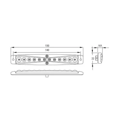 560L 0.06 24 led aarivalo punainen mittakuva image