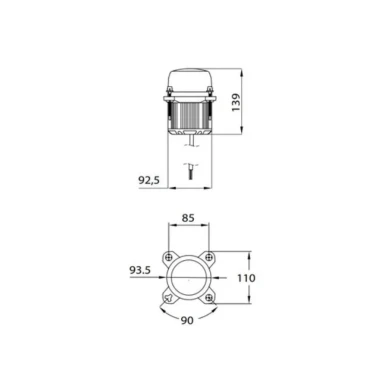 DSL HB10 led ajovalo mittakuva kuva