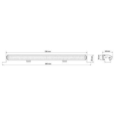 1605 ns3883 w light flux led lisavalo mittakuva kuva