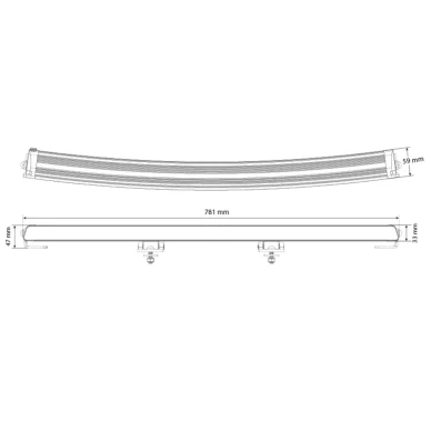 1605 ns3878 w light surge super slim 30 led lisavalo mittakuva kuva
