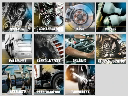raskaan kaluston varaosat puskurista puskuriin tuotepaaryhmat